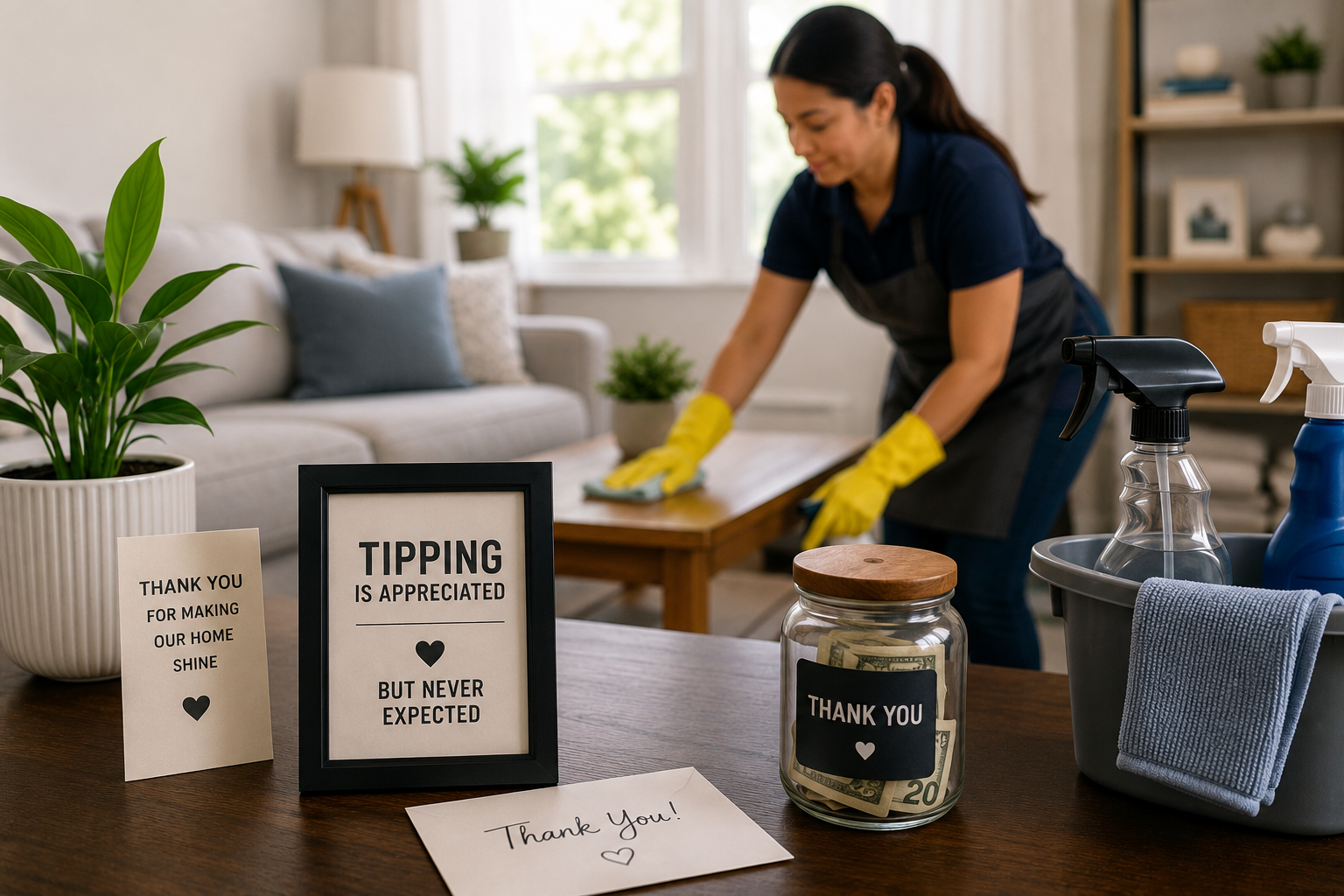 How Much Should You Tip Your House Cleaner (And When It's Not Required)