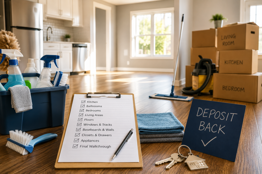 Move Out Cleaning in Fayetteville NC The Complete Checklist to Get Your Deposit Back