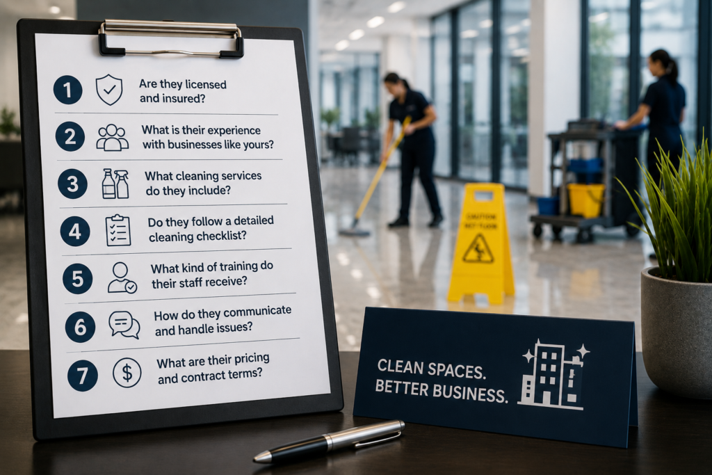 7 Questions to Ask Before Hiring a Commercial Cleaning Company in Fayetteville NC