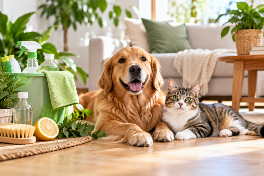 Pet Friendly Cleaning with Happy Companions